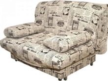 Дивани з механізмом “акордеон” і ортопедичним матрацом: диван-ліжко без підлокітників для щоденного використання і інші моделі