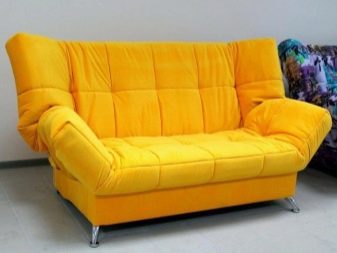 Дивани з механізмом «клік-кляк» (77 фото): диван-ліжко з ортопедичним матрацом і інші моделі. Їх перетяжка. Як вони розкладаються? Відгуки покупців
