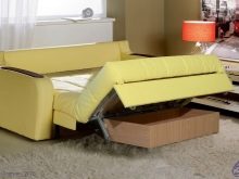 Дивани з ящиком для білизни: розсувний вперед і розкладні кутові дивани з двома білизняними ящиками, інші моделі