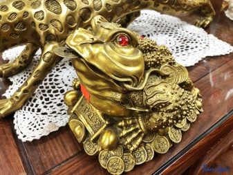 Грошова жаба (18 фото): Куди ставити по феншуй? Як правильно використовувати трехлапую жабу з монеткою в роті для залучення грошей?