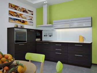Кухні венге (75 фото): поєднання кухонного гарнітура венге з білим і бежевим, приклади дизайну інтер’єру з кутовою кухнею кольору венге