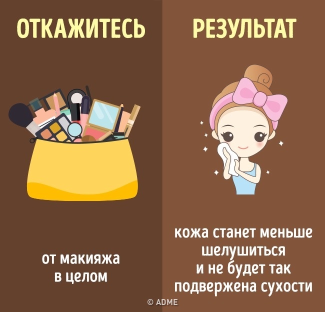От що буде завтра, якщо сьогодні ви відмовитеся від щоденного макіяжу