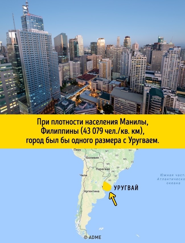 От скільки місця потрібно людству, якщо всі вирішать жити в одному місті
