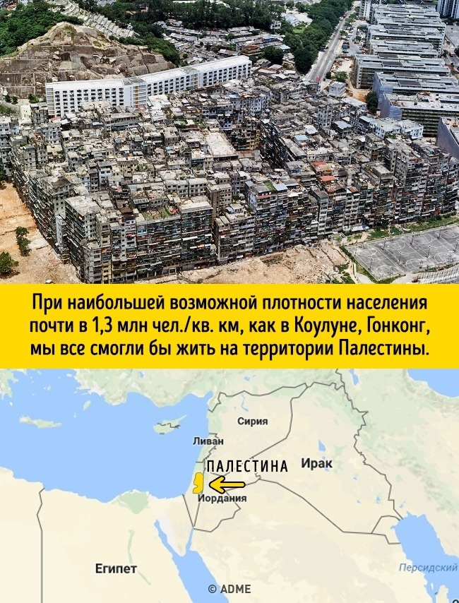 От скільки місця потрібно людству, якщо всі вирішать жити в одному місті