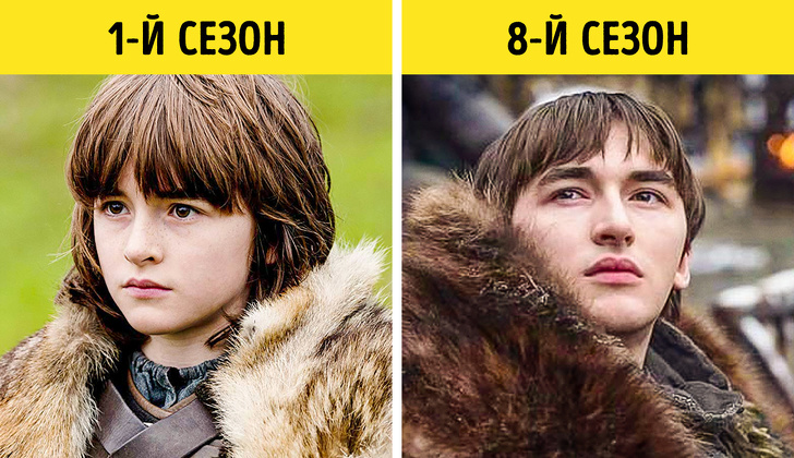 Подивіться, як змінилися герої «Ігри престолів» за 8 сезонів