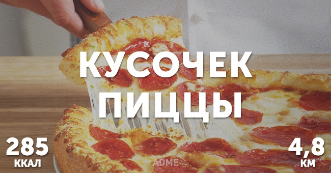 Скільки кілометрів «стоять» вкусняшки