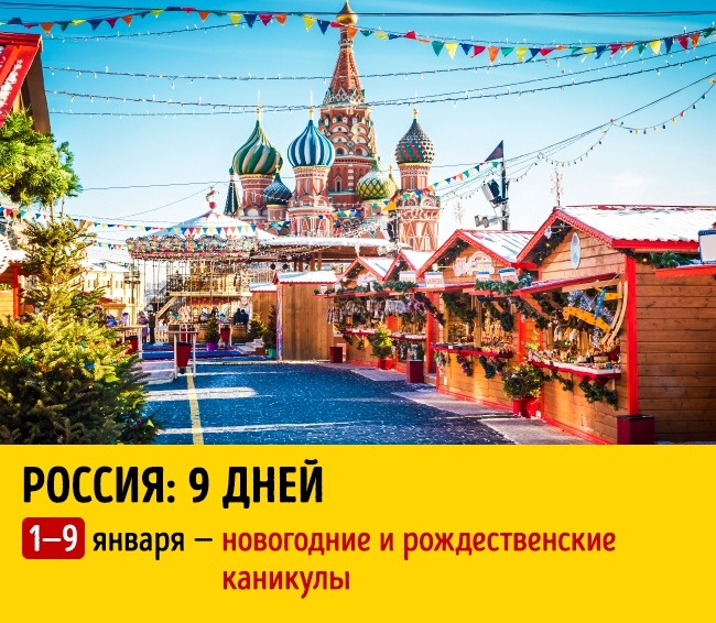 Скільки тривають новорічні свята у різних країнах світу